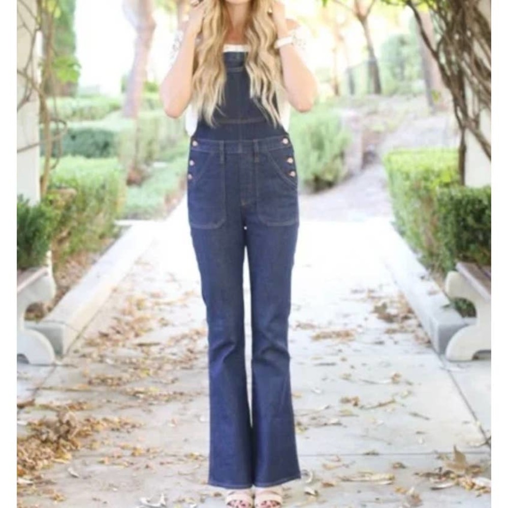 Madewell Dark Blue Denim Overalls